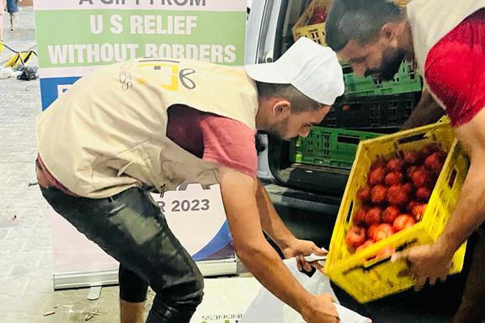 Gaza food distribution