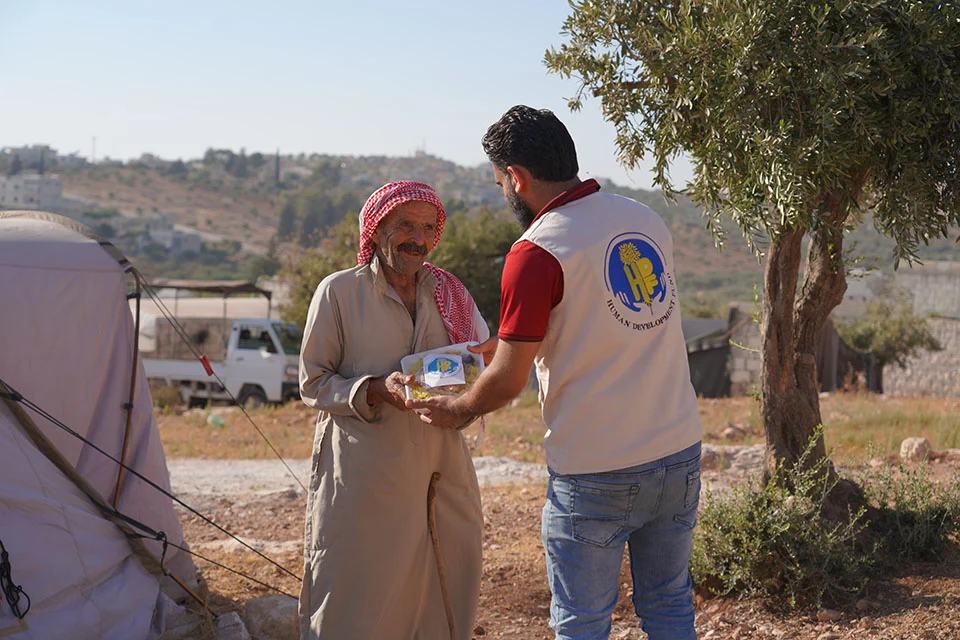 Stock Donation food distribution